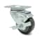 Service Caster 3 Inch Gray Polyurethane Wheel Swivel Top Plate Caster with Brake SCC-20S314-PPUB-TLB-TP2 - alternate 2